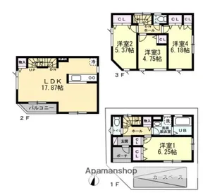 神奈川県横浜市港南区芹が谷5丁目【一戸建】の間取り