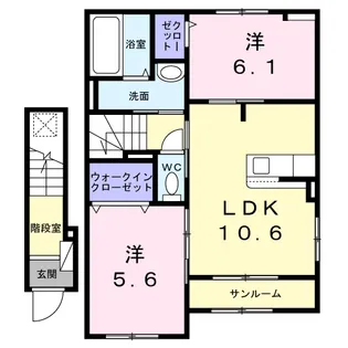 OHANA【2階】の間取り