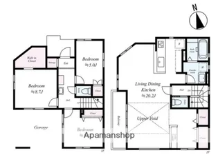 神奈川県藤沢市打戻【一戸建】の間取り