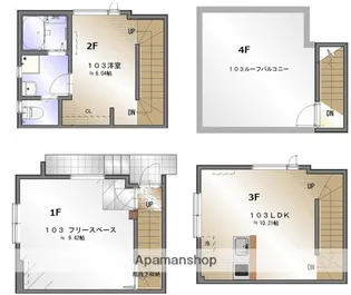 COAST TERRACE 桜山【1階】の間取り