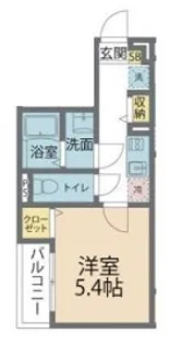 カインドネス小田急相模原Ⅴ【301号室号室】の間取り