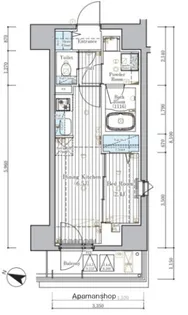 ミライズ横濱SOUTHレジデンス【10階】の間取り