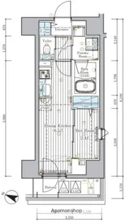 ミライズ横濱SOUTHレジデンス【1階】の間取り