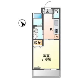 藤沢マンション【1階】の間取り