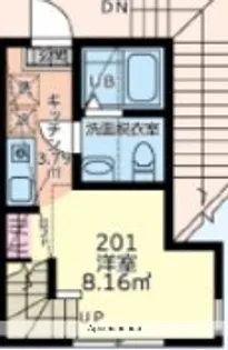 シティハイツ三田【2階】の間取り