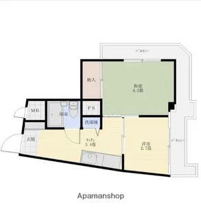 MKハイツ【4階】の間取り