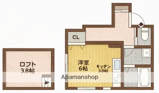 レパード板戸【1階】の間取り