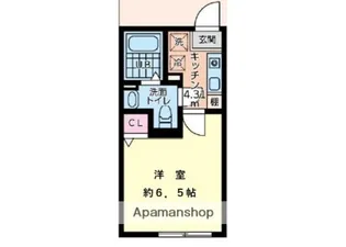 リアフォンテーヌ橋本【1階】の間取り