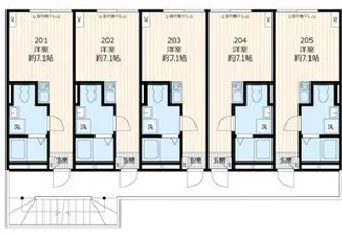 グランヴィラージュ相模原【2階】の間取り