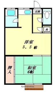 丸藤荘A棟【1階】の間取り