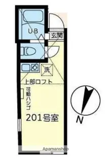 ユナイト南太田クロードドビッシュ【2階】の間取り