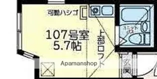 ユナイト川崎ロゼッタストーン【1階】の間取り
