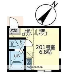 ユナイト小机アペリティフ【2階】の間取り