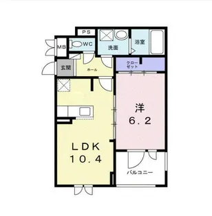 ベーネ・ウノ【3階】の間取り