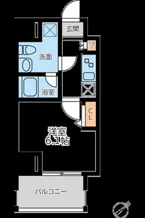 プライマル横濱平沼橋【5階】の間取り