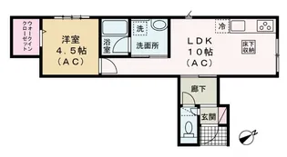 エスワンハイツ古淵【1階】の間取り