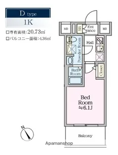 ティモーネグランデ川崎【8階】の間取り