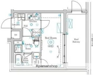 MIND武蔵中原【5階】の間取り
