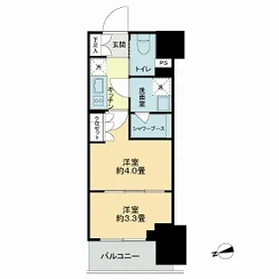 ザ・ライオンズフォーシア鶴見【7階】の間取り