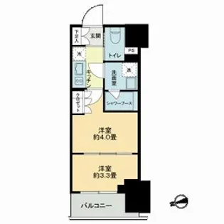 ザ・ライオンズフォーシア鶴見【5階】の間取り