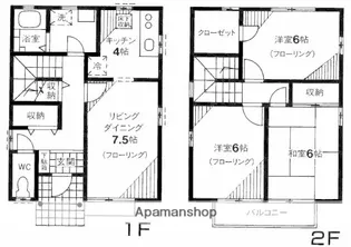 コリーヌ北ノ上A棟【2階】の間取り