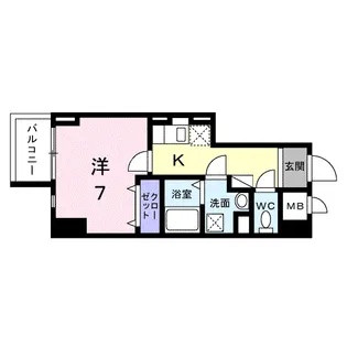 スアヴィス平塚八重咲【2階】の間取り
