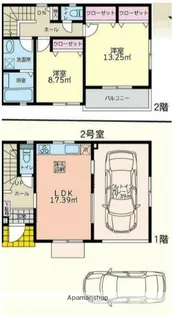 ガレリア湘南茅ヶ崎F【2階】の間取り