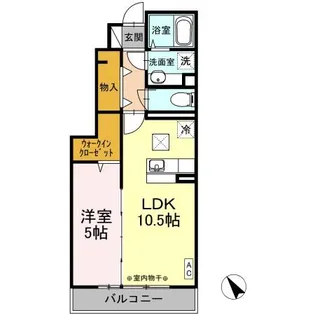 CIEL MANOIR【1階】の間取り