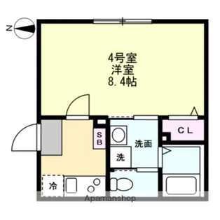 ベイルームコート川崎【3階】の間取り
