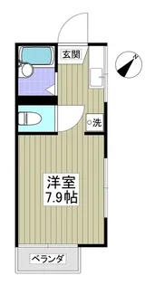 サンライズ黄金原【2階】の間取り