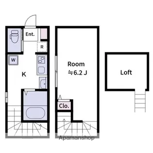 クレストコート希望ヶ丘【2階】の間取り
