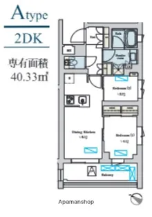 BRILLIA IST 洗足池の杜【2階】の間取り