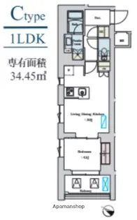 BRILLIA IST 洗足池の杜【2階】の間取り