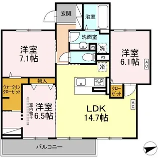 GREEN LINKS【3階】の間取り