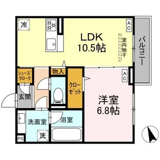 グランガーデン弘明寺【2階】の間取り