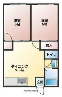 リーベ高部【1階】の間取り