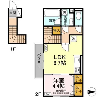 エスペランサ【2階】の間取り