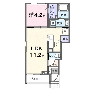湘南シティコート【1階】の間取り