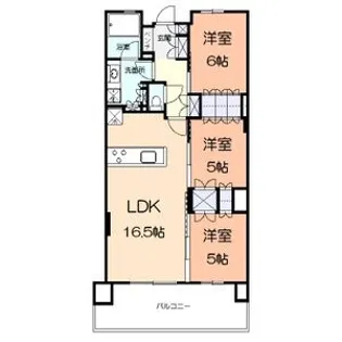 パークホームズ新川崎東【6階】の間取り