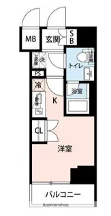 マイナビSTAY KAWASAKI AXIS NORTH【7階】の間取り
