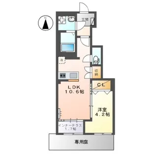 TOSHUN LUMINOUS【1階】の間取り