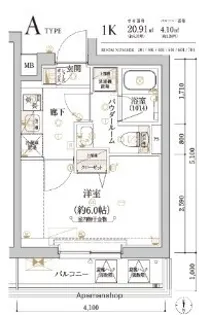 ECREDE横濱吉野町【1階】の間取り