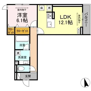 (仮称)トリシア円行2丁目プロジェクト【1階】の間取り