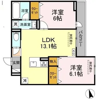 (仮称)トリシア円行2丁目プロジェクト【3階】の間取り