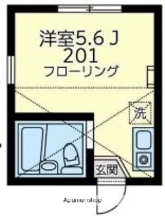 ユナイト市場マハビールの杜【2階】の間取り