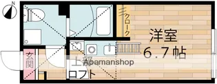 ベルビュー京町【2階】の間取り