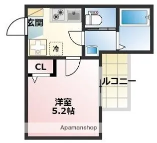 リアル綱島パークテラスB棟【3階】の間取り