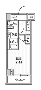 ジェノヴィア阪東橋スカイガーデン【2階】の間取り