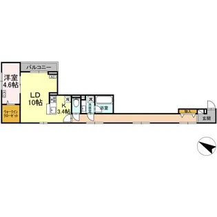 セレスティア大森東【3階】の間取り