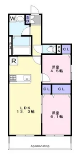 ディアSTⅢ【1階】の間取り